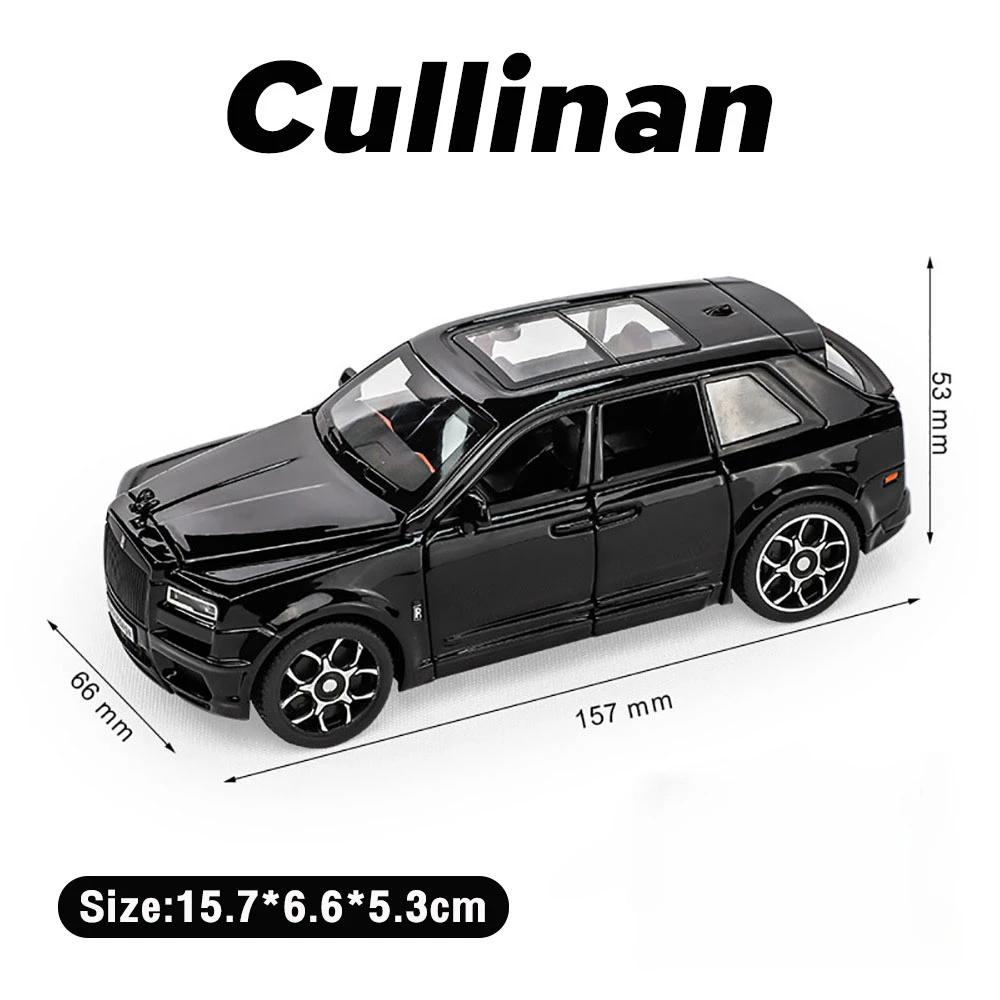 1:32 Rolls Royce SUV Cullinan Alloy Car Model Diecasts Metal Toy Car Model Simulation Sound and Light Collection Childrens Gifts