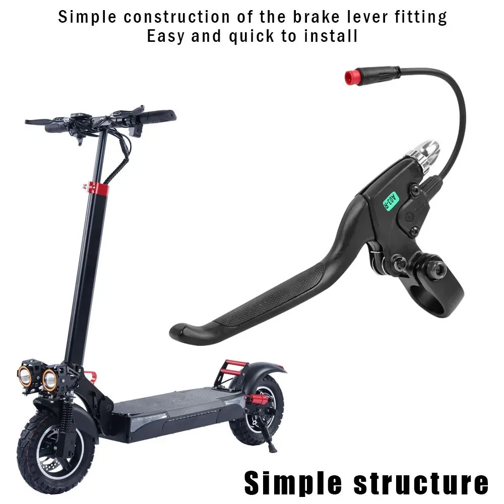 Alavanca de freio de liga de alumínio para scooter elétrica kugoo m4 pro, alça esquerda/direita, peça de alavancas de embreagem