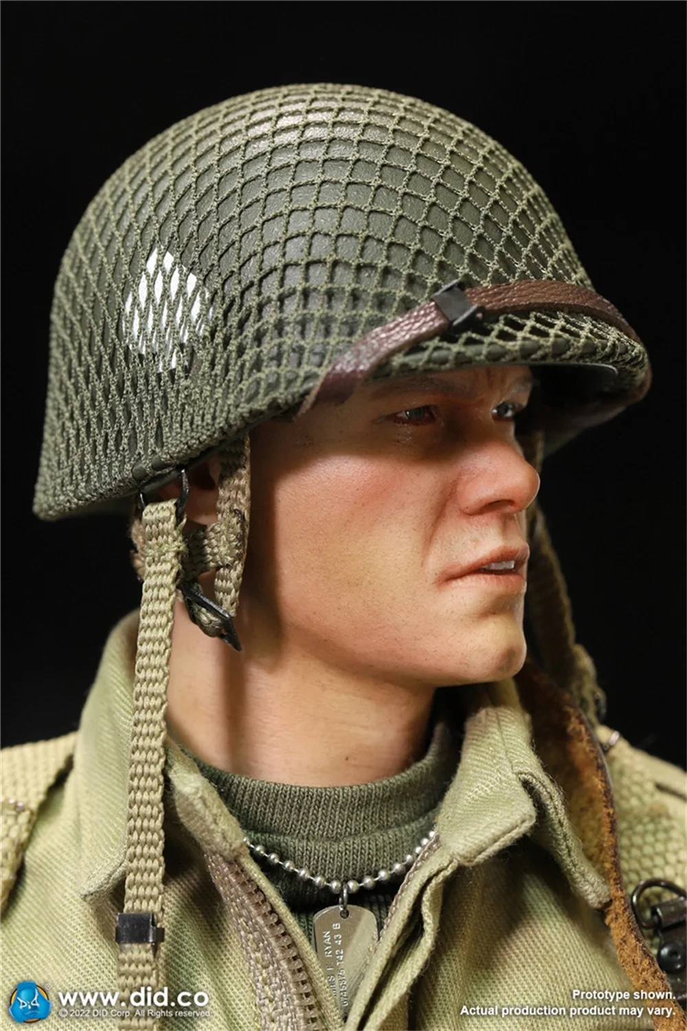 1/6 DID A80161 WWII Series US 101st Army Division Ryan 2.0 Military Battle Camo Helmet with Inner Net Fit 12\