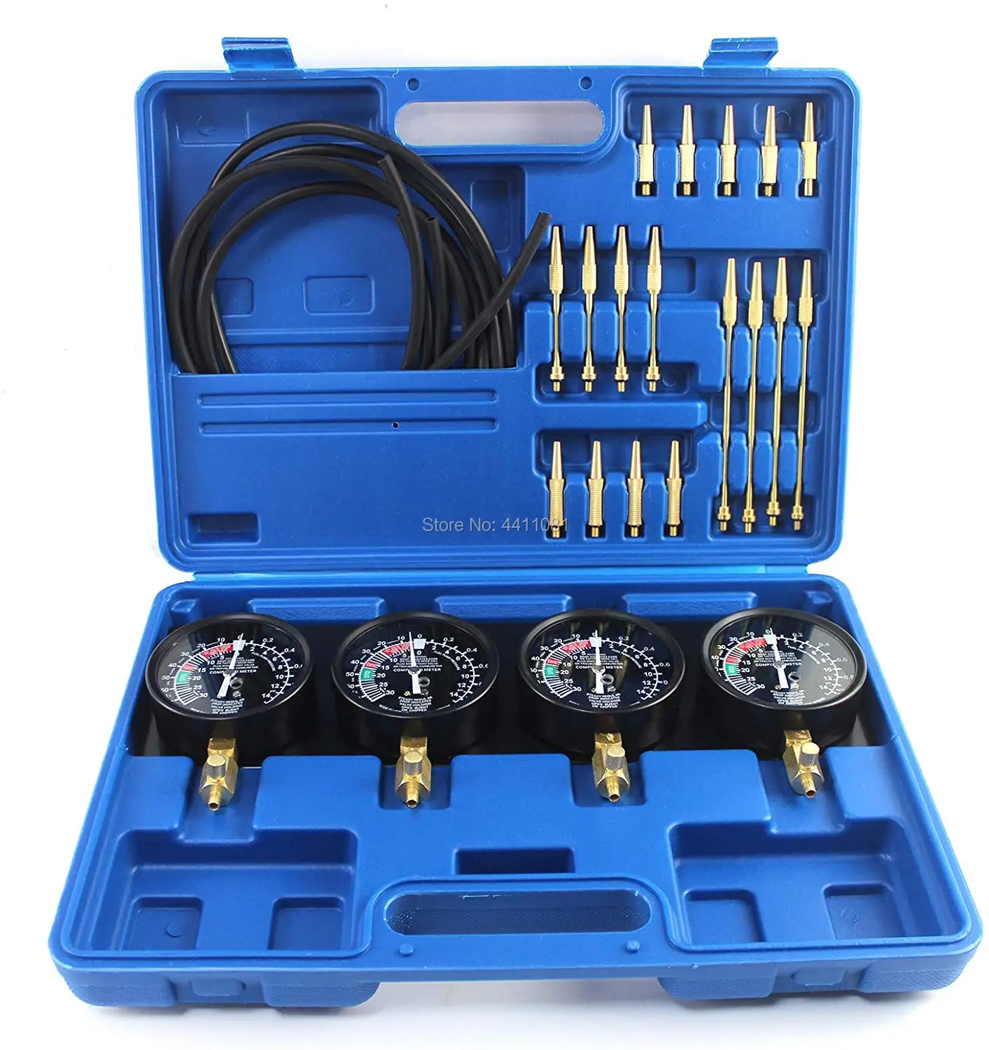 Blue Universal Fuel Vacuum Carburetor Synchronize Tool Kit Hydraulic Pressure Test Gauge Kit For Motorcycle Balance Tool Set