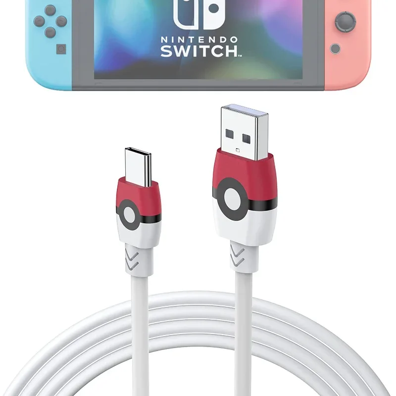 Pokemon Pikachu USB Extension Cable USB for Nintendo Switch Lite OLED Type C Cable Gaming Charging Cable USB To Type C PD Gifts