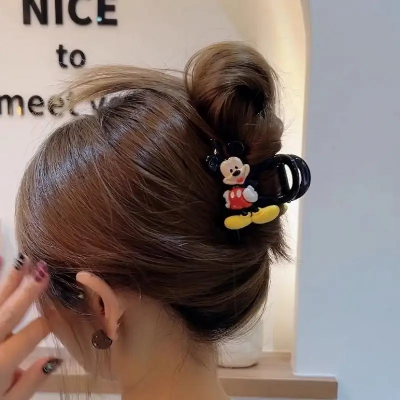 Disney Cute Mickey Mouse Hair Claw Clip for Women Girls Barrette Crab Hairpin Shark Clip Ponytail Hairpins Headwear Accessories