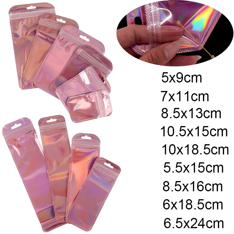 30 Stück selbstdichtende Kunststoffbeutel mit Reißverschluss, Aufbewahrung, Druckverschlussbeutel, Reißverschlussbeutel, Halskette, Armbänder, Ring, Display, Schmuckverpackung