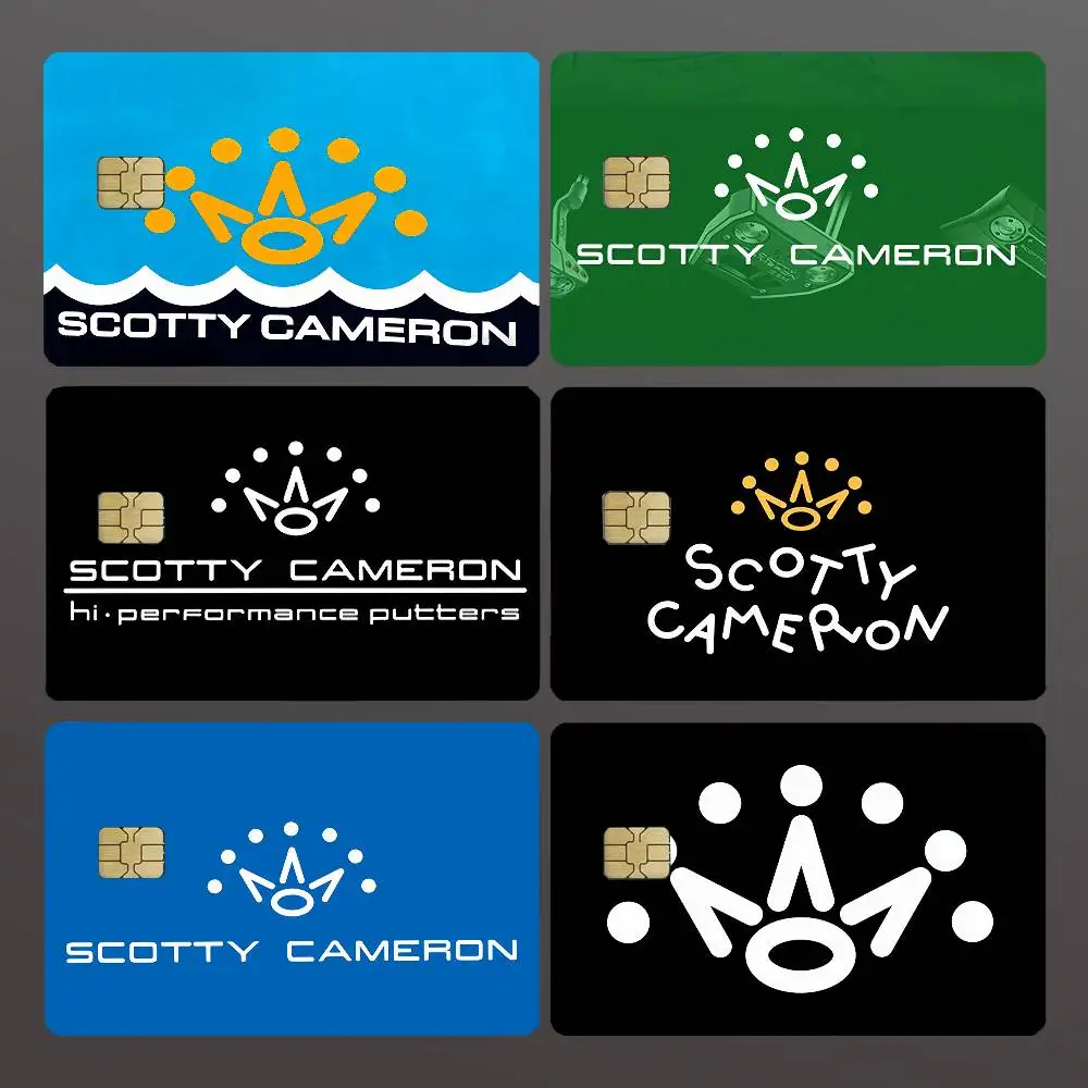 Fashion S-SCOTTY C-CAMERONs Credit Skin Cover Card Stickers 4PCS Film Bus Pass Front Decoration Bank Debit Waterproof