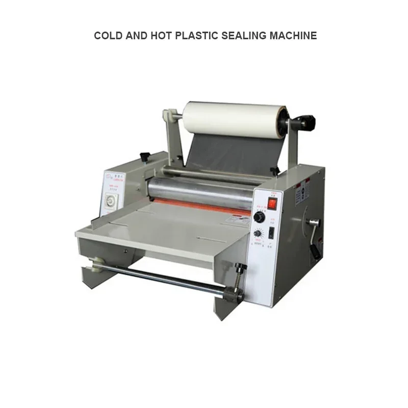 

Cross-border380 Iron Roller Laminating Machine Steel Rod Cold Laminating Machine Cold And Hot Plastic Sealing Machine Double-sid