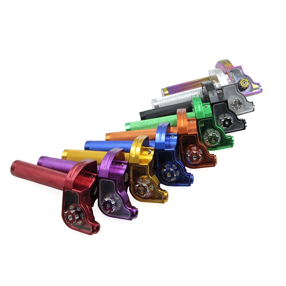 Universal CNC Aluminum Motorcycle Accelerator 7/8'' 22mm Handlebar Throttle Twist Grip Twister For Moped Scooter Dirt Bike ATV