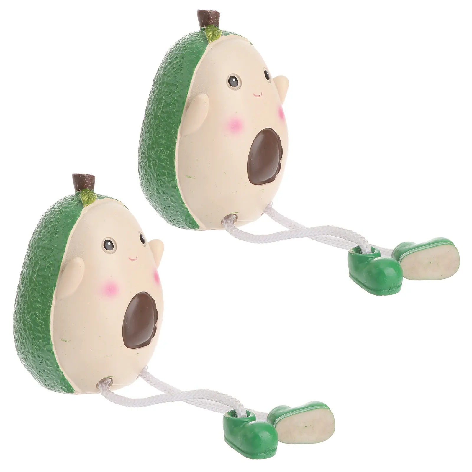 

2 Pcs Positive Crochet Birthday Party Favor Novelty Decorations Office Desk