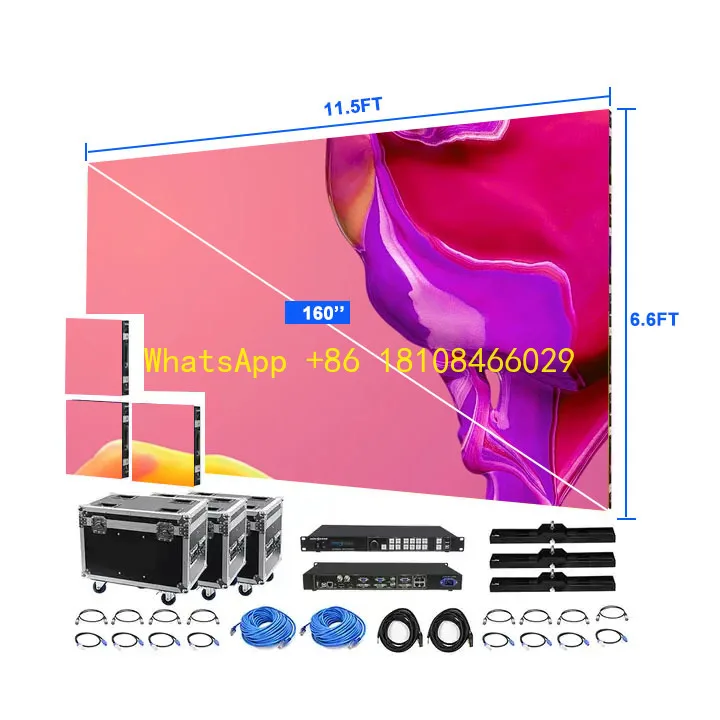 

Easy Installing 2.9 Rental Video Wall Event Backdrop Display Panel Led Screen For Indoor Concert Stage Ads