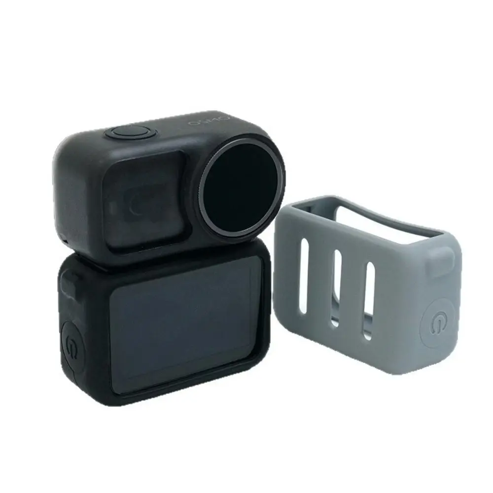 حافظة واقية من السيليكون الناعم مضادة للخدش ومضادة للصدمات غطاء الجسم لملحقات كاميرا DJI Osmo Nano Action