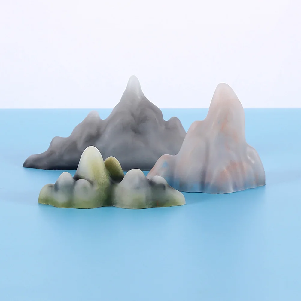 

3pcs Mountain Mold Silicone Resin Mould For Epoxy Diy Craft Casting Mirror Finish Home Decor Ornament Jewelry Making Tool