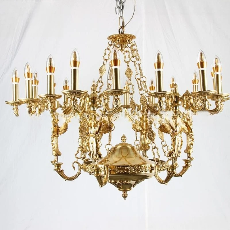 

All copper French chandelier personalized angel home improvement stairwell lamp