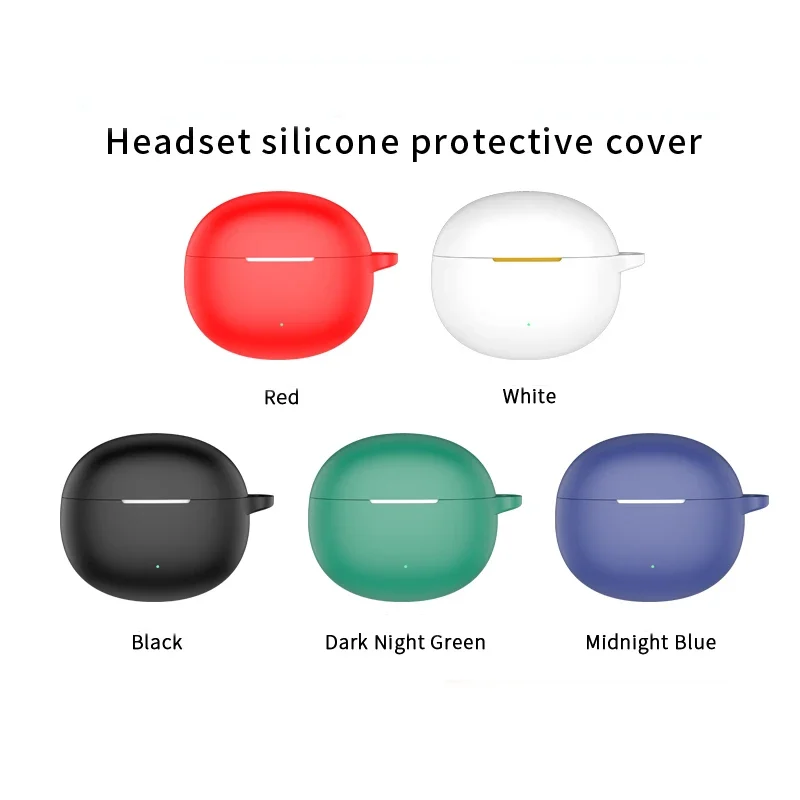 

Funda For IQOO TWS Air3 Protective Cover Silicone Soft Earphone Case Shockproof Shell Protective Sleeve with Hook Accessories