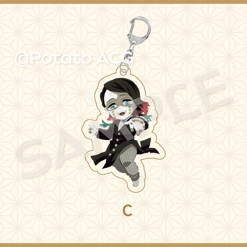 Demon Slayer Acrylic Stand Figure Enmu Akaza Anime Peripheral Cute Cartoon Fashion Exquisite Schoolbag Pendant New Gifts
