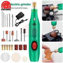 Jade Carving Electric Drill Grinder 13W 18000r USB Diy Mini Electric Grinding Set Rotary Drill Grinder Tools Wireless Polishing