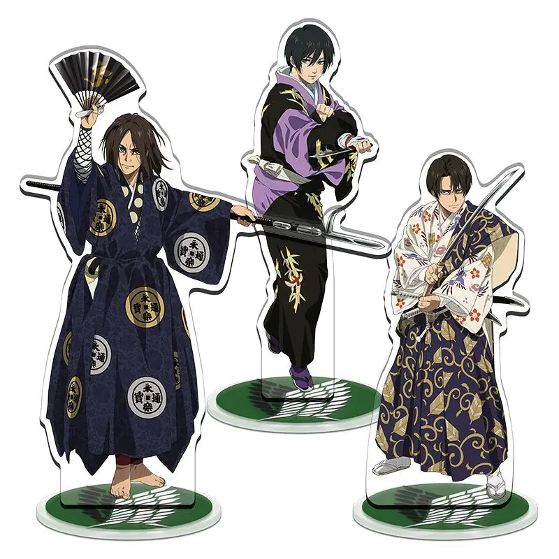 進撃の巨人 アクリルスタンドフィギュア エレン・イェーガー ミカサ・アッカーマン アニメ周辺機器 ファッション 絶妙なシームレス中間層装飾