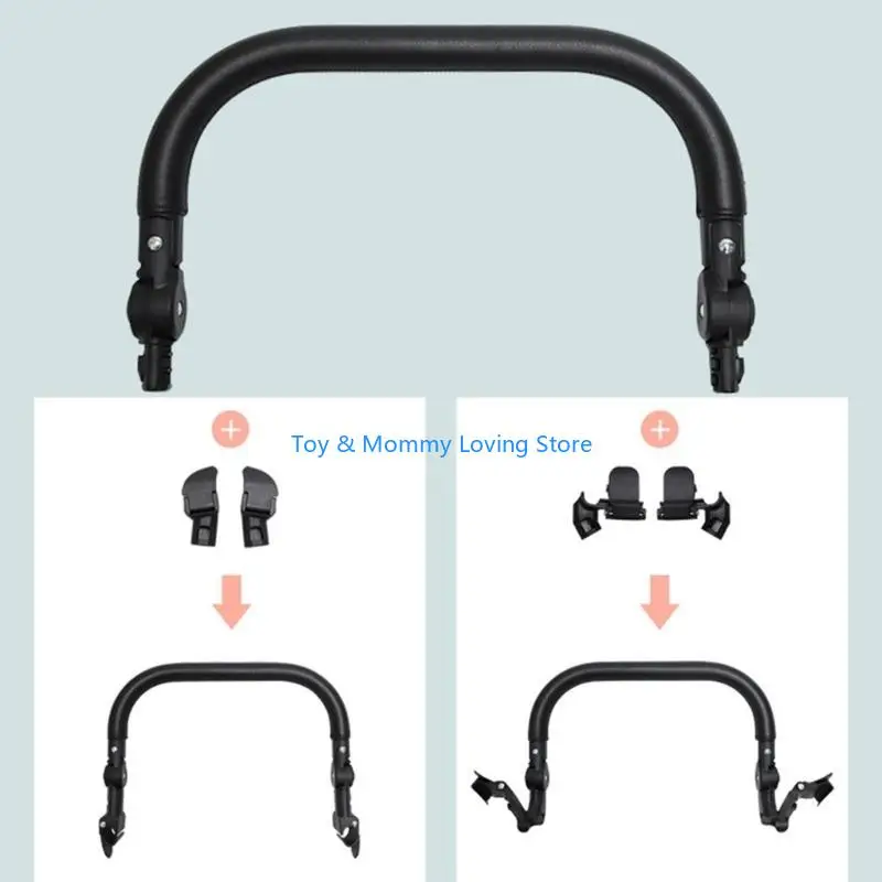 Y1QF PU Tay Lái Thanh cản Xe đẩy bé 0-5T Xe đẩy Tay vịn Thanh tay cầm