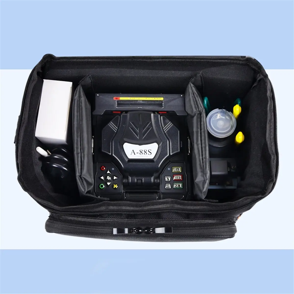Melt FTTH Speci Tool Bag Fiber Optic Splicer Machine Wear-Resistant Waterproof Anti-Seismic Package