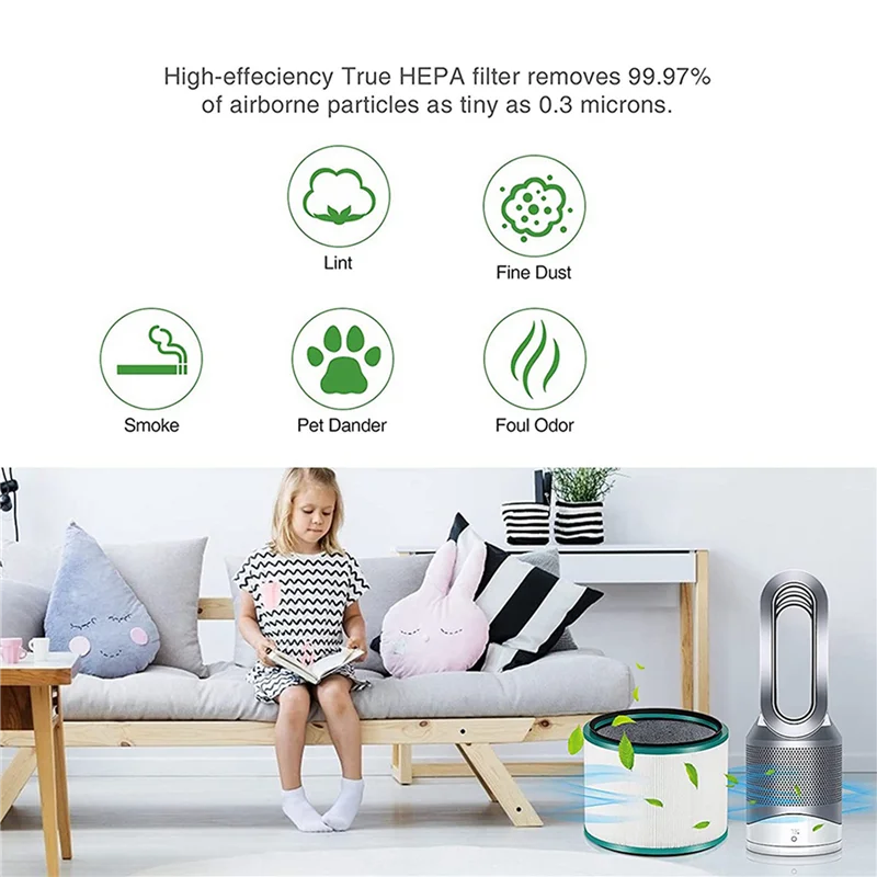 

Фильтр A005-2X для настольного очистителя воздуха Dyson Pure Cool HP03 DP01 DP03, HP00 HP01 HP02 Pure Hot, Cool Link Clean Fan