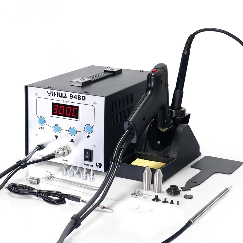 948D Iron Soldering  Station High Frequency Suction Gun With Pen 3 in 1 BGA Rework Station Free shipping