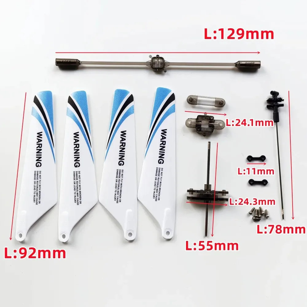 Head Main Blades Tail Motor A B Balance Bar Buckles Grips SYMA S107 S107G Spare Parts R/C Mini Helicopter Copter Toys Access