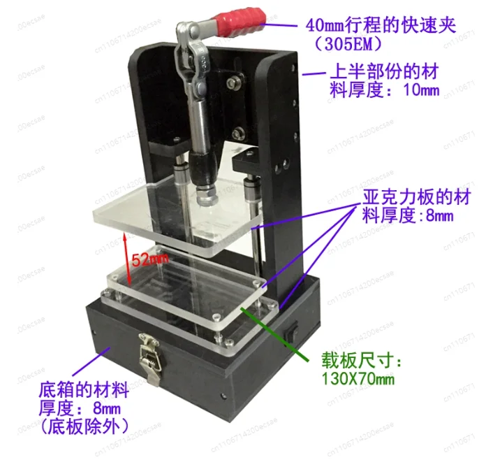 PCB Testing Jig PCBA Tester Embryo Frame Universal Test Frame Test Stand Circuit Board Detection Bracket Fixture 130x70MM