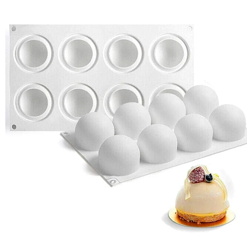Molde de silicona con esfera 3D para hornear pasteles en Mousse, forma de bola, postre francés, trufa de Chocolate, herramientas de pastelería, artículo de accesorios de cocina
