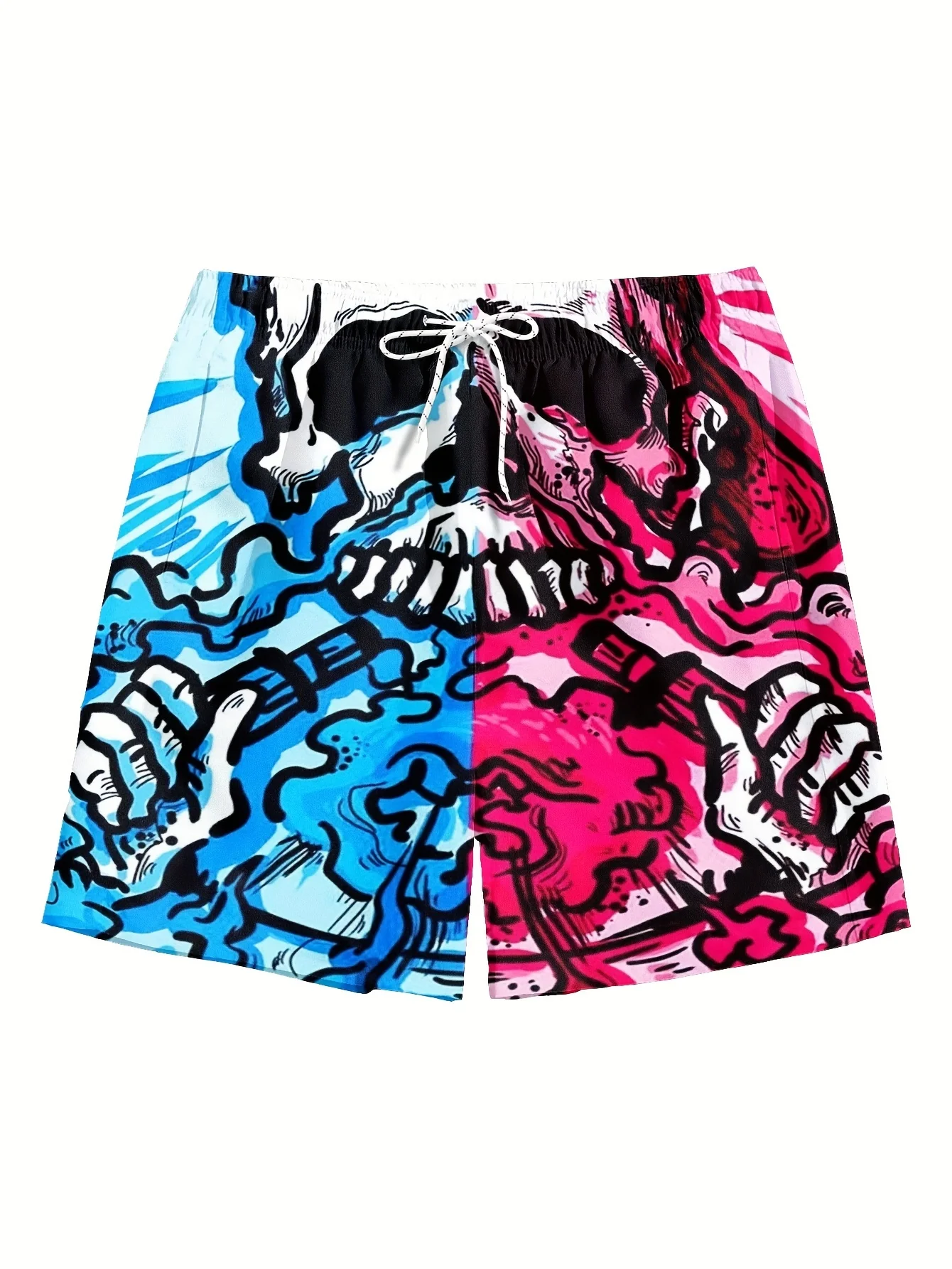 2026 New Men's Quick-Dry Board Shorts Summer Beach Swim Trunks Y2K Oversized Casual Pants Suitable for Daily and Training Wear