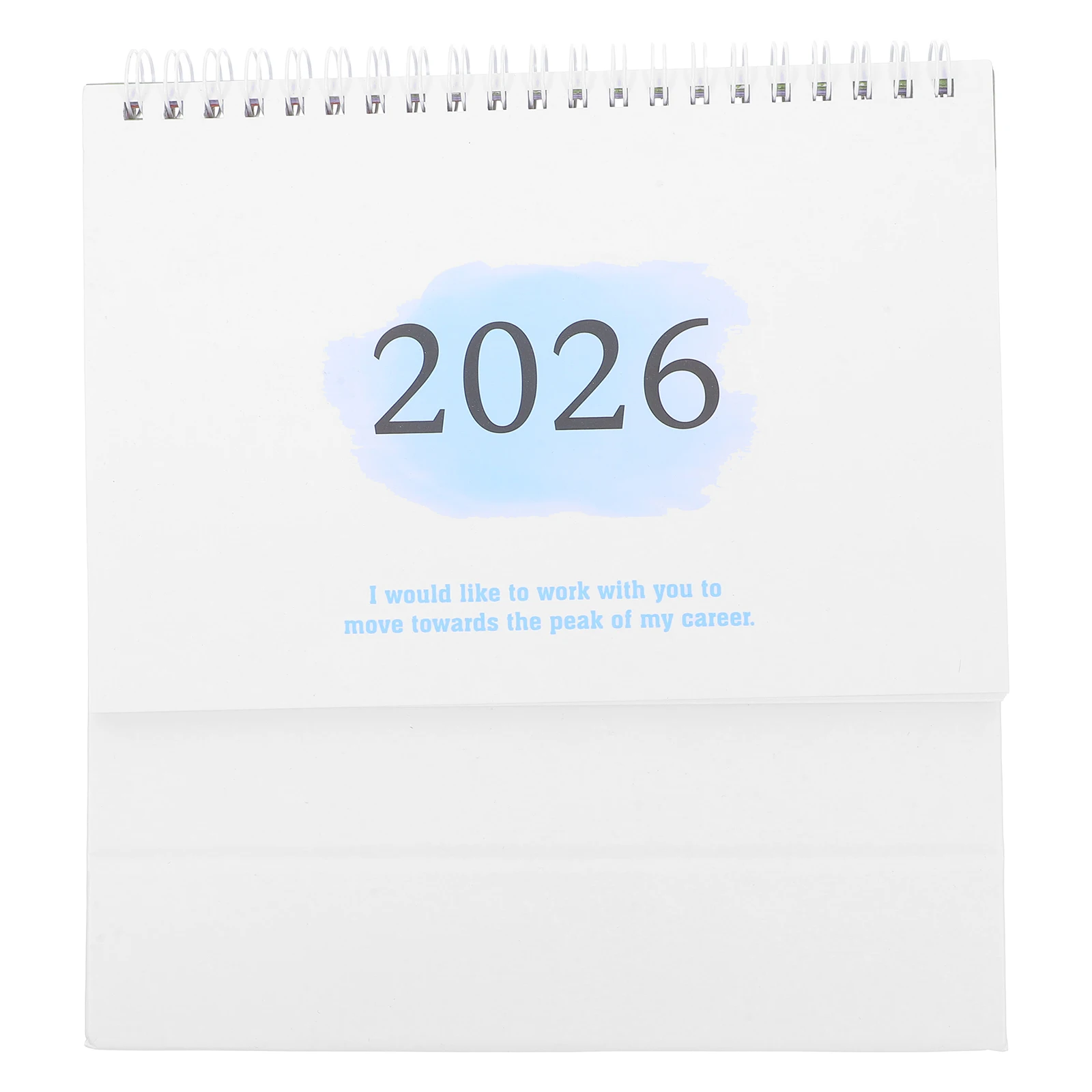 

2026 Desk Calendar Mini Standing Flip Calendar Thick Paper Monthly Planner For Home Office School Christmas Gift Purple