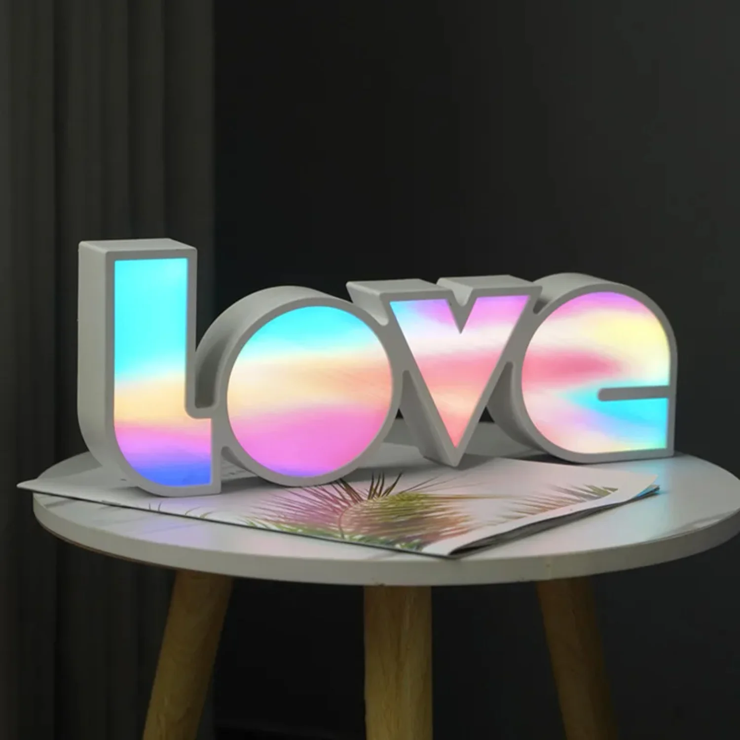 36CMx14CM New led light box LOVE letter lamp proposal confession holiday gift English letter decoration night light