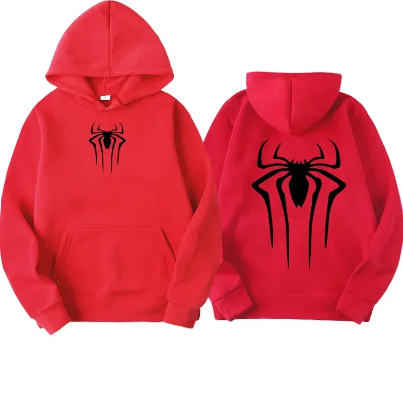Men's sweatshirt fashion spider print hoodie adult casual sports top autumnandwinter outdoorHarajuku hooded menandwomen clothing - Image 3
