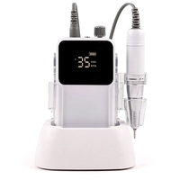 Professional Electric Nail Drill Machine 35000RPM Rechargeable Nail File Nails Accessories Gel Nail Polish Sander Low Noise