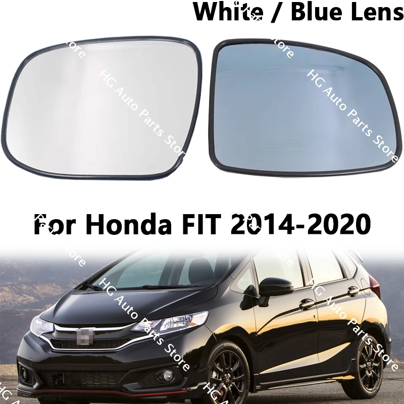 For Honda Fit 2014-2020 Car Accessories Outer Rearviem Side Mirror Lens Door Wing Rear View Mirrors Glass Without Heating