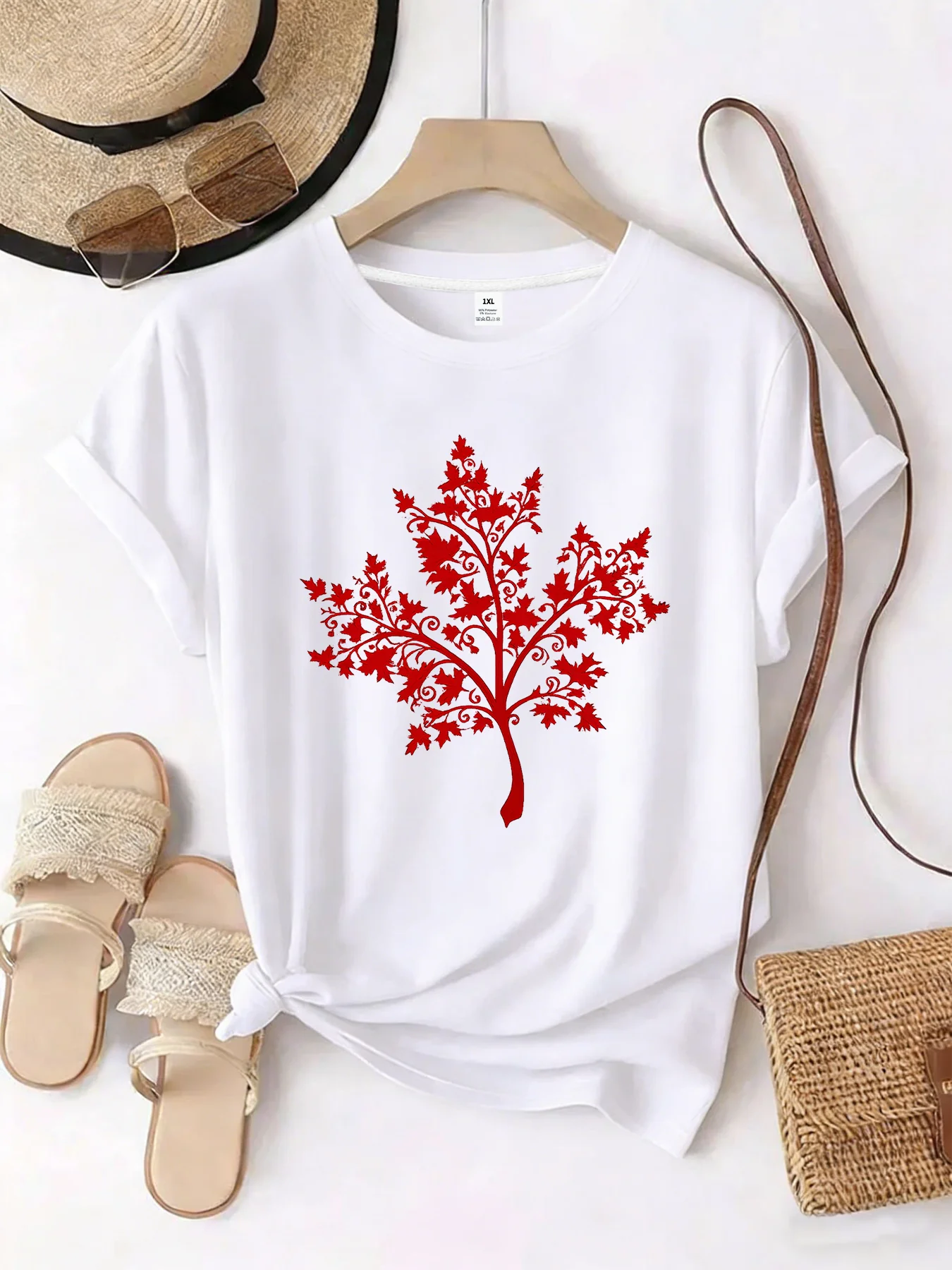 

【WZM10675】Женская футболка больших размеров с креативным принтом и круглым вырезом, летняя повседневная футболка с короткими рукавами, универсальная, в уличном стиле