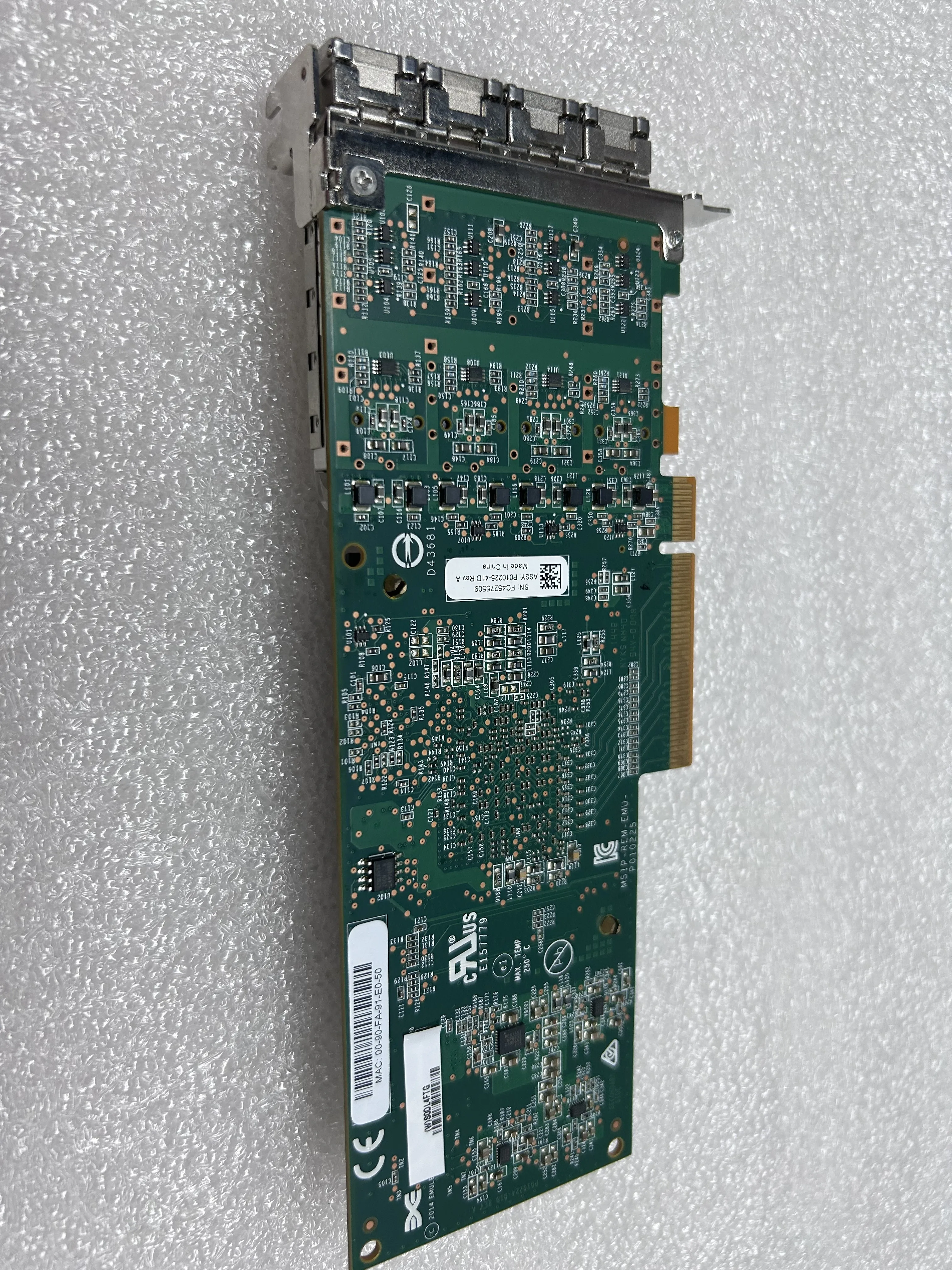 00RX863 2CE3 4-port 10 GbE SR PCIe3 LP Adapter