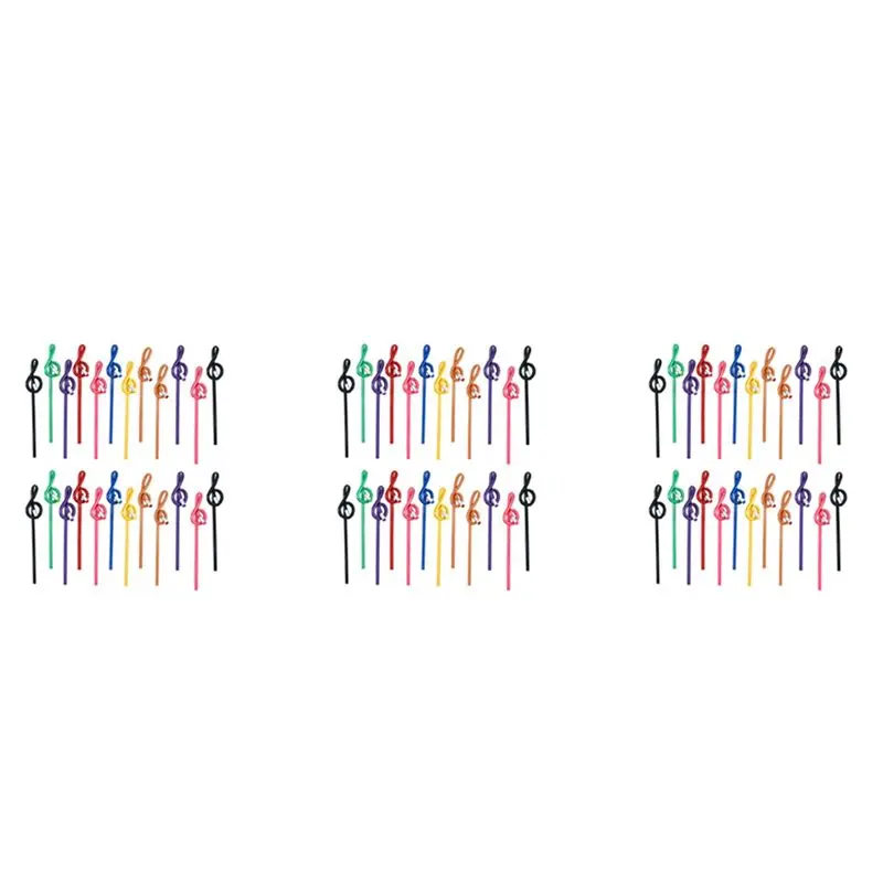Exquisite-72Pcs Students Note Pencils Musical Note Pencils With Eraser Colorful Music Pencils Wooden Treble Clef Bent Pencil