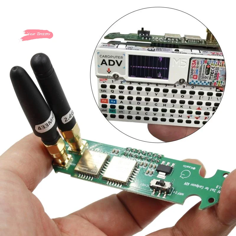 M5Stack Cardputer ADV CC1101 Módulo RF NRF24 Firmware Bruce 2-em-1 Transmissão e Recepção de Sinal Sub-GHz para Dispositivos IoT