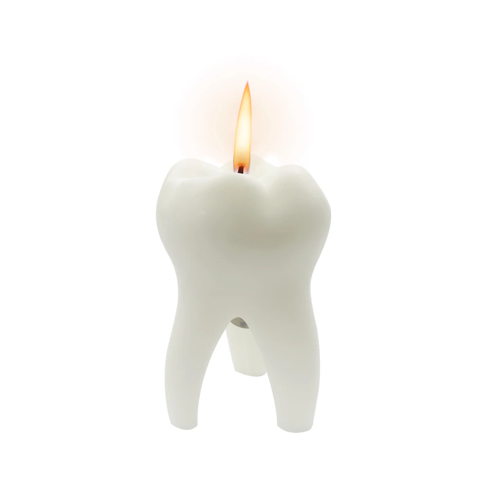 3D Dental Gifts Tooth Shape Flameless Candle Mold   Simulation Teeth Aromatherapy Clinic Decoration Ornament Gifts