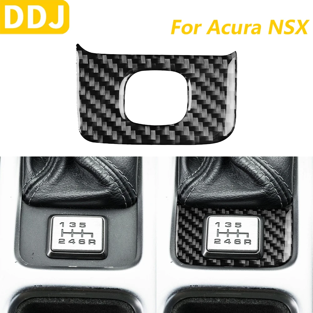 

For Acura NSX 1990-2005 Carbon Fiber Central Gear Shift Control Panel Cover Trim Car Accessories Interior Decoration Sticker