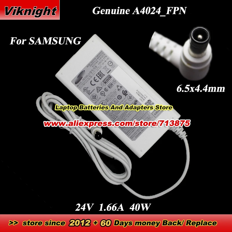 

Genuine 24V 1.66A 40W AC Adapter A4024_FPN A4024-FPN A4024FPN for SAMSUNG SOUNDBAR HW-N450 HW-T555 HW-N550ZC HW-T550 HW-M450/ZA