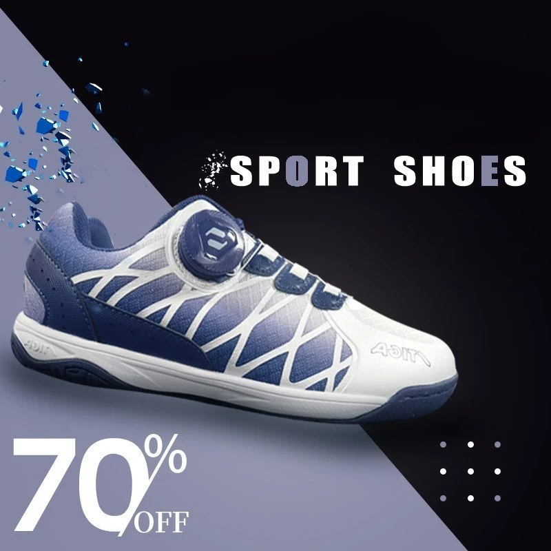 Zapatillas de tenis de mesa profesionales para hombre y mujer, zapatos de bádminton transpirables Unisex, calzado deportivo con cordones rápidos,