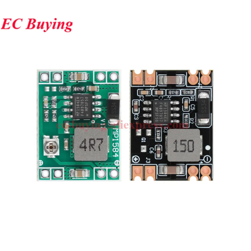 1-10pcs MP1584EN Adjustable 3A 3.3V 5V 9V 12V DC-DC Converter Step Down Voltage Regulator Power Module LM2596S MP1584 Buck Board