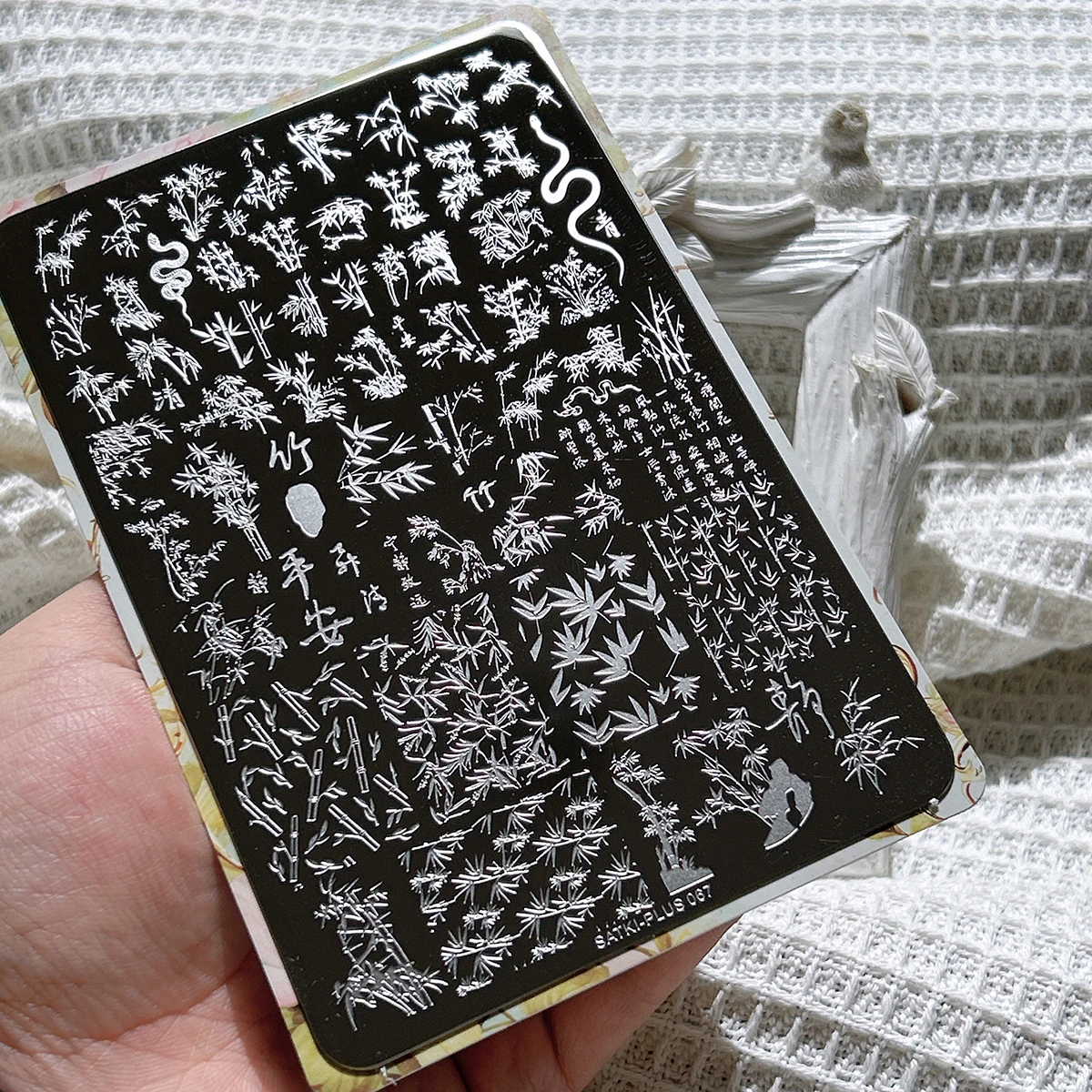 

Nail Art Stamping Plate Stamping Steel Plate Beginner-Friendly No-Painting Nail Decoration Template Panda Bamboo Transfer Template Stamping Gel Nail Polish Mold Nail Stamping Template Transparent Transfer Silicone Stamp Steel Plate Nail Art Tools