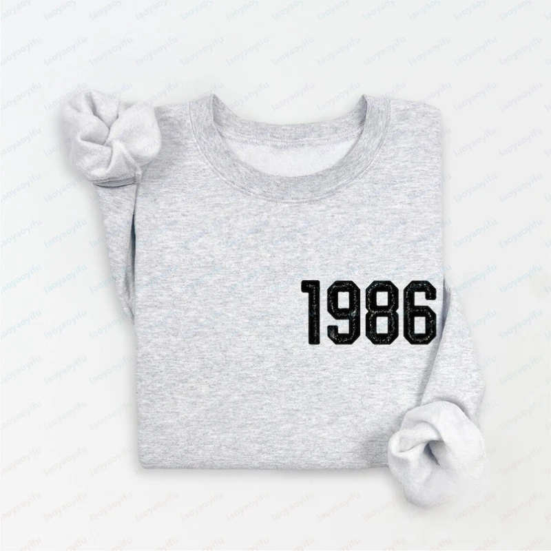 Custom 1986 Sweatshirt 40th Sweater Women Customizable Birthday Year Gift 40th Birthday Gift Shirts Happy Birthday Sweatshirt
