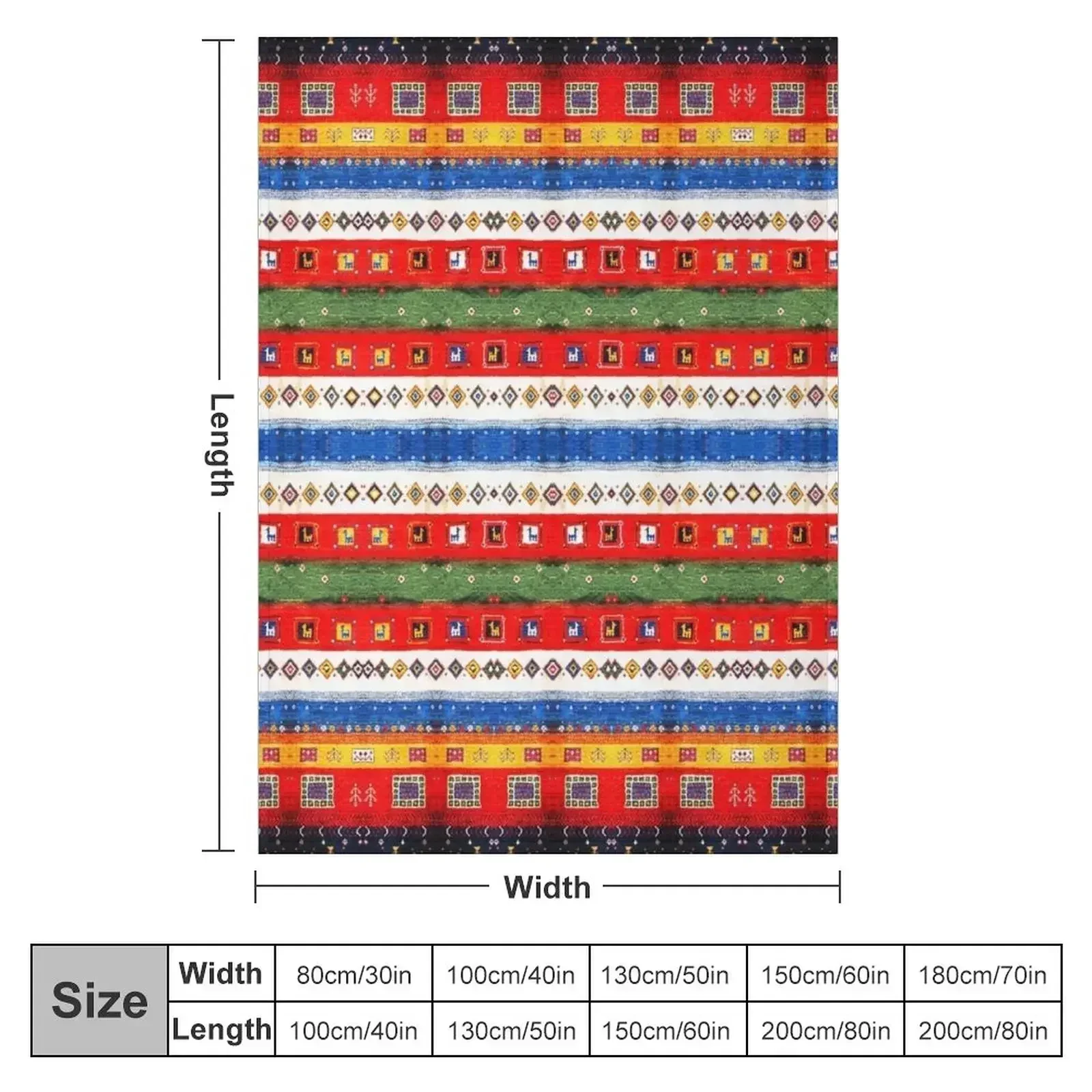 Colored Andalusian Traditional Moroccan Vintage Artwork Throw Blanket couch cozy soft plush fuzzy picnic outdoor blanket