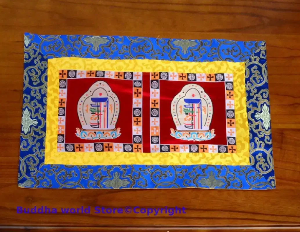 Buddhism Item decoration Tibet family home Temple Altar Auspicious Table cloth mat Cushion for holy Worship Buddha statue