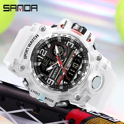 SANDA Brand G Style Military Watch Men LED Digital Sport Watches For Man Shockproof Waterproof Electronic Wristwatch Mens Quartz