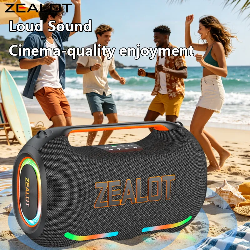 ZEALOT-ZE41Portable Speaker TWS Speaker TWS 800W Bluetooth Speaker Outdoor Wireless Speaker IPX6 Waterproof Speaker Party Camping Speaker with Long Battery Life