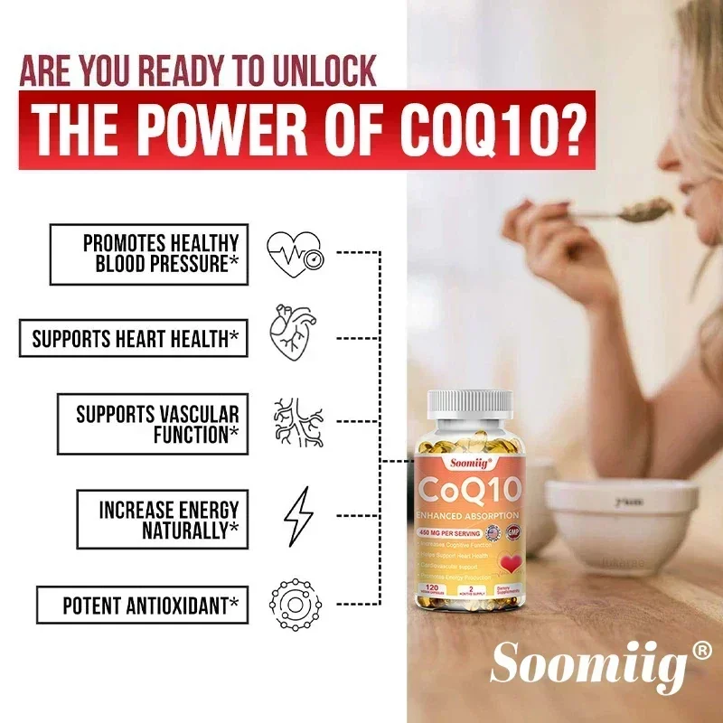 Coenzyme Q10 - Cardiomyocyte Energy Metabolism Promoter, Cell Membrane Stabilization, Immunity, Fatigue Relief, Antioxidant