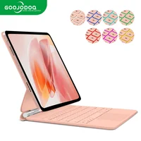 GOOJODOQ teclado mágico para iPad Pro 11 pulgadas 4a/3a/2a/1a generación iPad Air 11 M2 M3 Air 4 Air 5 soporte flotante teclado Bluetooth