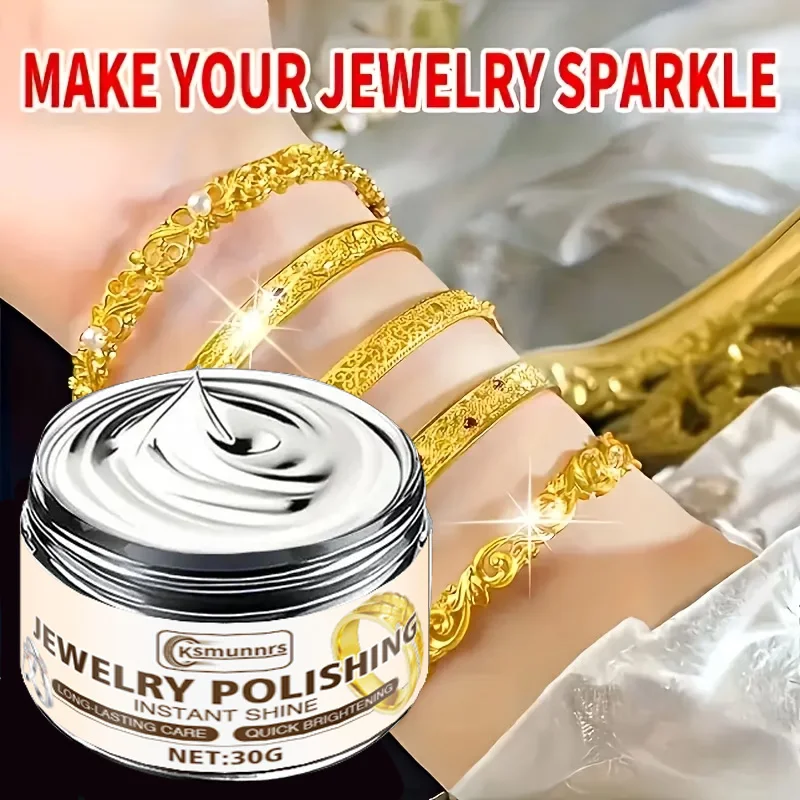Polishing Cream for Gold & Silver Jewelry - Restores Shine for Silver Bracelets, Gold Necklaces, Diamond Rings & Earrings